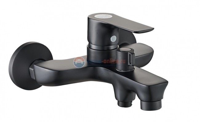 Смеситель Orange Aristo M19-300B для ванны с душевым гарнитуром, черный Смеситель Orange Aristo M19-300B для ванны с душевым гарнитуром, черный