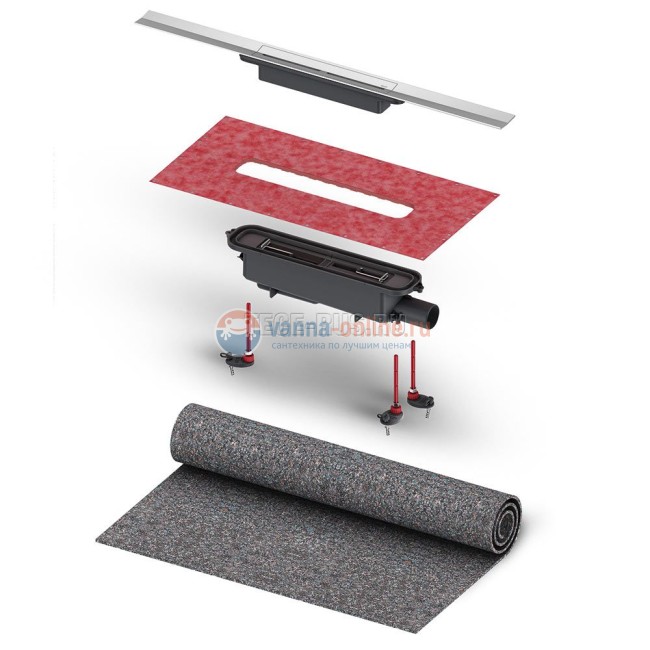 Сифон TECEdrainprofile 'стандартный', DN50 боковой слив, 673002 (6 730 02)