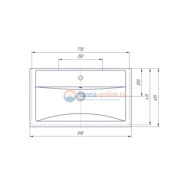 Тумба под раковину СаНта Виктория 80 NEW 700129N напольная, цвет белый