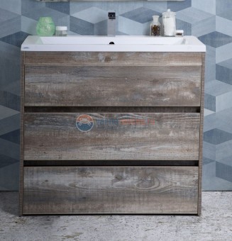 Тумба под раковину Art&Max Family-900-3C-PIA-PE, 90 x 47 x 84.5 см напольная, бежево-серый (Pino Esotica)