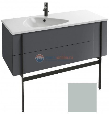 Тумба под раковину Jacob Delafon Nouvelle Vague 120 EB3036-S51, 3 ящика, цвет - миндальный сатин