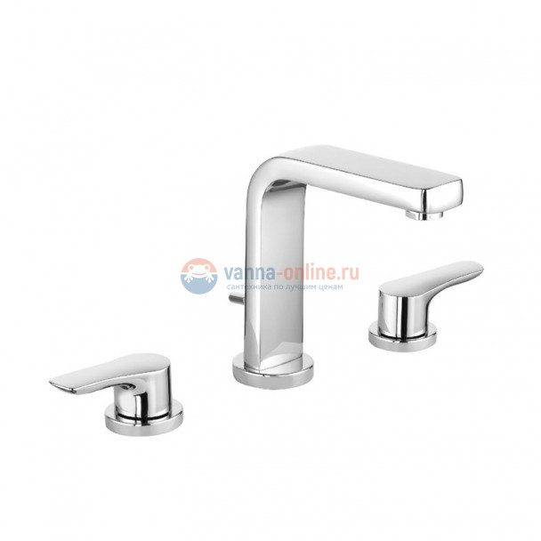Смеситель Kludi Pure&Solid 343940575 для раковины на 3 отверстия