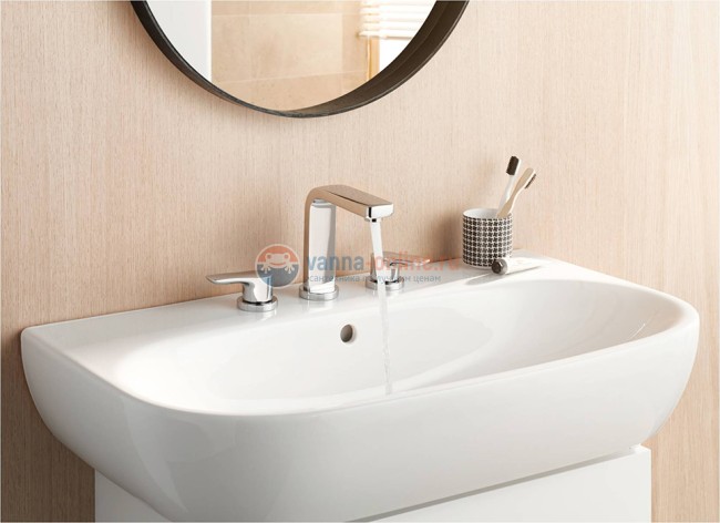 Смеситель Kludi Pure&Solid 343940575 для раковины на 3 отверстия