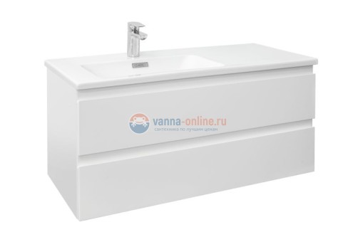 Тумба под раковину Jacob Delafon Madeleine EB2054-J51, 100 см, матовая белая, левая