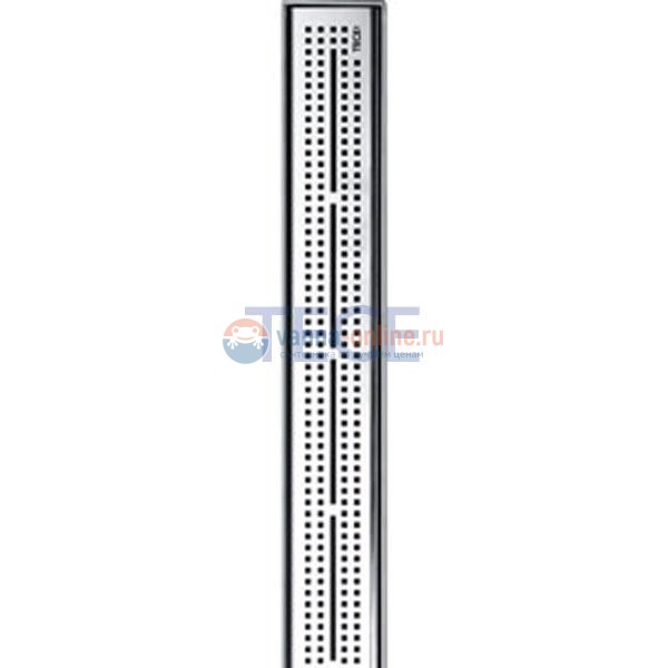 Решетка TECE «Quadratum» 600850, из нержавеющей стали, прямая, длина 800 мм, полированная