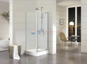 Душевой уголок Bravat Drop BS090.2110A, 90 x 90 x 200 см, дверь распашная, стекло прозрачное, хром