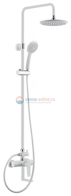 Душевая система Cezares Laconico-C-CVD1-BLC, глянцевая белая