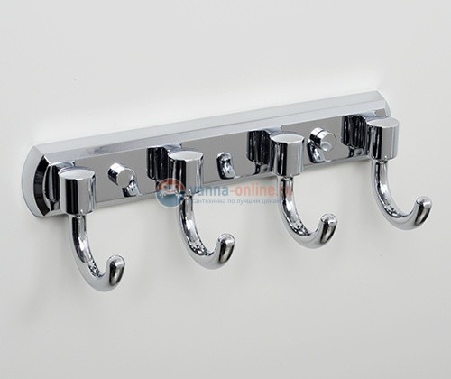 Крючок настенный WasserKRAFT Oder 3074, 4 крючка