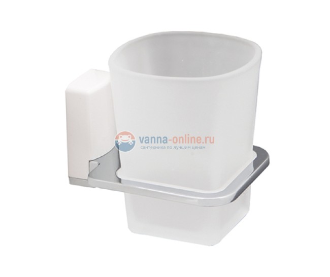 Стакан с держателем WasserKRAFT Leine 5028WHITE Стакан с держателем WasserKRAFT Leine 5028WHITE