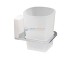 Стакан с держателем WasserKRAFT Leine 5028WHITE Стакан с держателем WasserKRAFT Leine 5028WHITE