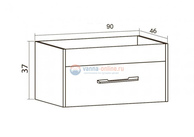 Тумба с раковиной Sanvit Квадро 90 kkvad090