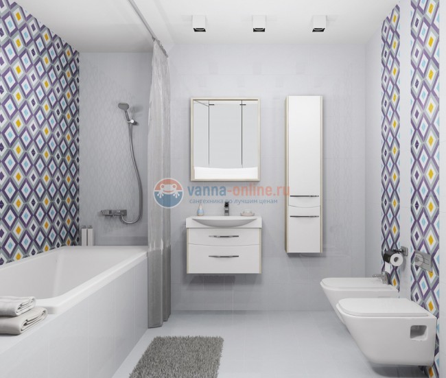 Зеркало-шкаф Акватон Инфинити 76, 1A192102IFSC0, ясень коимбра