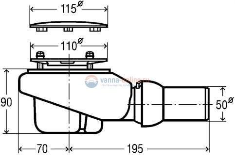Сифон для поддона Viega Tempoplex Plus мод. 6960, 578916 Сифон для поддона Viega Tempoplex Plus мод. 6960, 578916