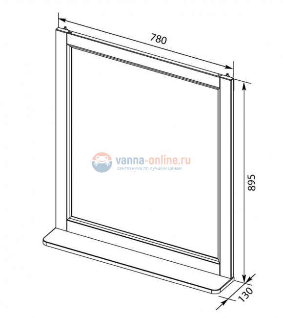 Зеркало Aquanet Бостон М 80 00209676