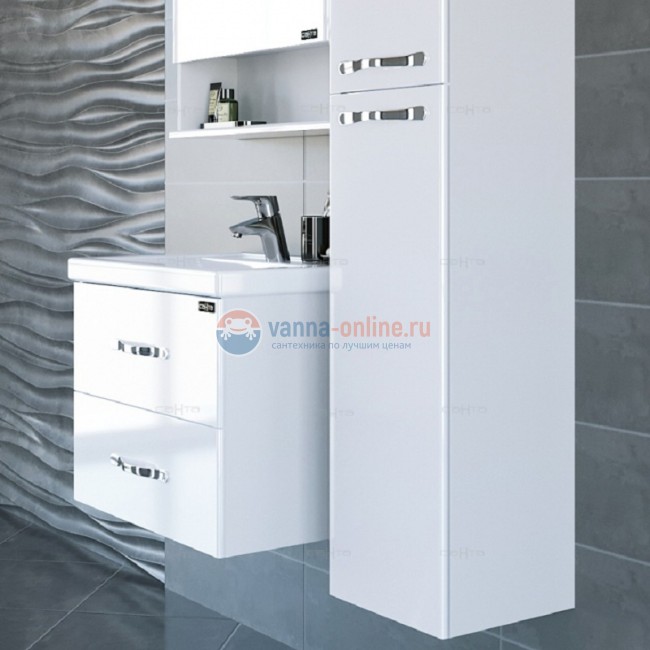 Тумба под раковину СаНта Виктория 60 NEW 700123N подвесная, цвет белый Тумба под раковину СаНта Виктория 60 NEW 700123N подвесная, цвет белый