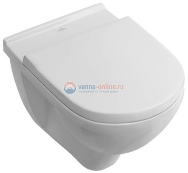 Подвесной унитаз Villeroy&Boch O.novo 5660H101 с сиденьем SoftClose Подвесной унитаз Villeroy&Boch O.novo 5660H101 с сиденьем SoftClose