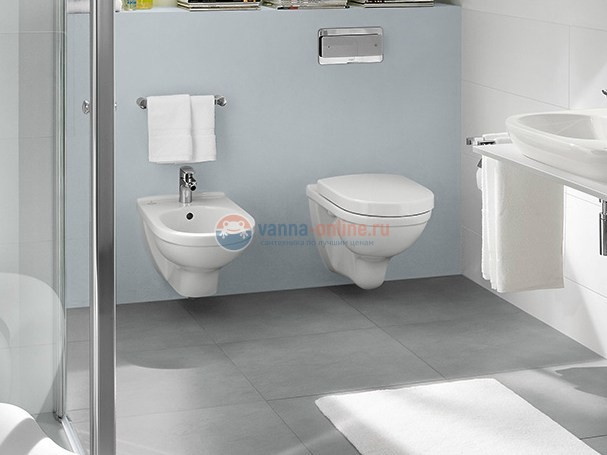 Подвесной унитаз Villeroy&Boch O.novo 5660H101 с сиденьем SoftClose
