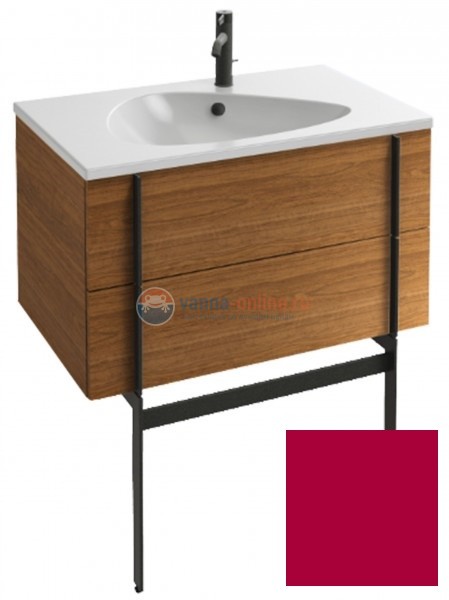 Тумба под раковину Jacob Delafon Nouvelle Vague 80 EB3030-R3, цвет - малиновый глянцевый