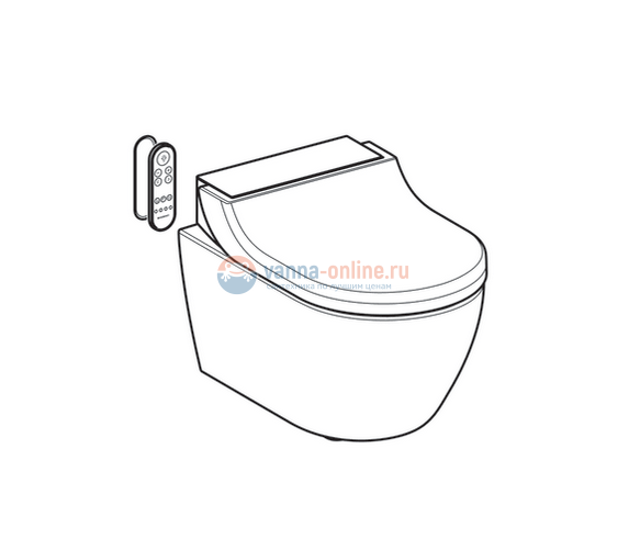 Электронный унитаз Geberit AquaClean Tuma Comfort 146.294.SJ.1 с крышкой-биде, панель черное стекло Электронный унитаз Geberit AquaClean Tuma Comfort 146.294.SJ.1 с крышкой-биде, панель черное стекло