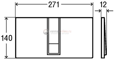 Кнопка смыва Viega Visign for Style 14 654689, белая