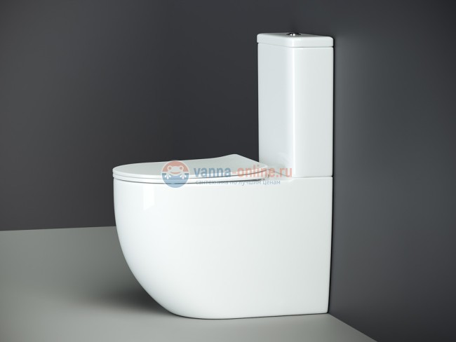 Унитаз компакт Ceramica Nova Mia Rimless CN1801 крышка микролифт, безободковый, белый