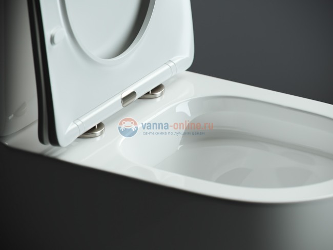 Унитаз компакт Ceramica Nova Mia Rimless CN1801 крышка микролифт, безободковый, белый
