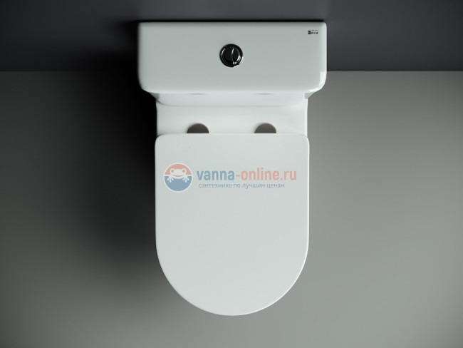 Унитаз компакт Ceramica Nova Mia Rimless CN1801 крышка микролифт, безободковый, белый