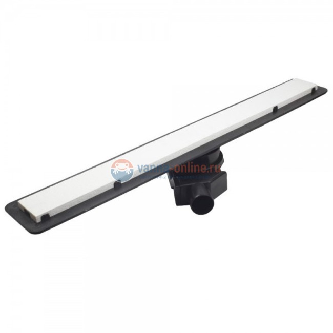 Душевой лоток Pestan Confluo Frameless Line 950 Black Glass, решетка - черное матовое стекло/хром матовый 13701207