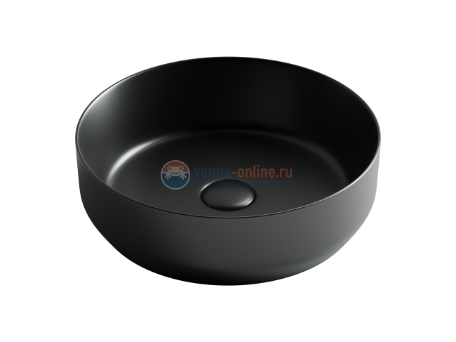 Раковина Ceramica Nova Element CN6022MB, 39x39x12 см, накладная, цвет чёрный матовый