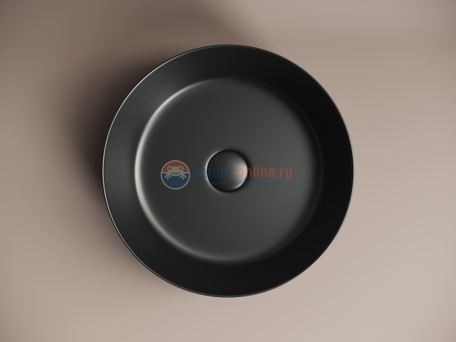 Раковина Ceramica Nova Element CN6022MB, 39x39x12 см, накладная, цвет чёрный матовый