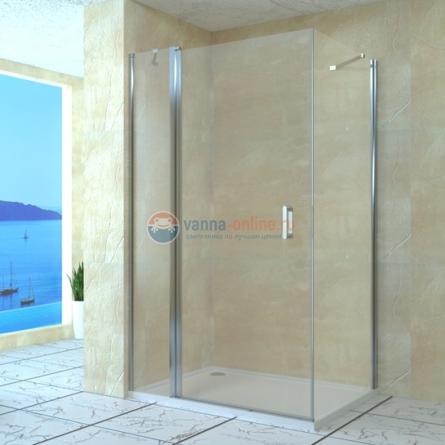 Душевой уголок RGW LE-44, 06124409-11, 100 х 90 x 195 см, дверь распашная, стекло прозрачное, хром Душевой уголок RGW LE-44, 06124409-11, 100 х 90 x 195 см, дверь распашная, стекло прозрачное, хром