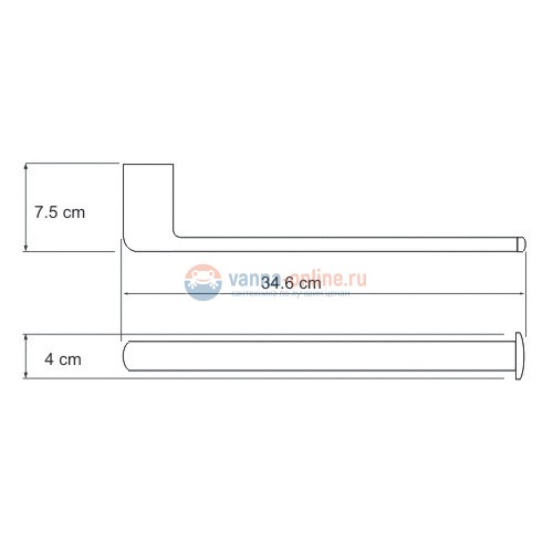 Полотенцедержатель WasserKRAFT Berkel 6851 Полотенцедержатель WasserKRAFT Berkel 6851