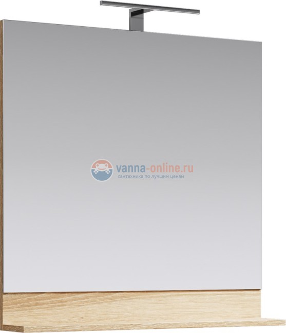 Зеркало Aqwella Фостер 80 FOS0208DS с полочкой