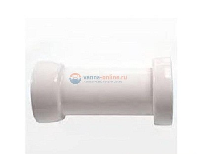 Керамический отвод Kerasan Retro для слива в стену 21/22см, 7548bi, цвет белый