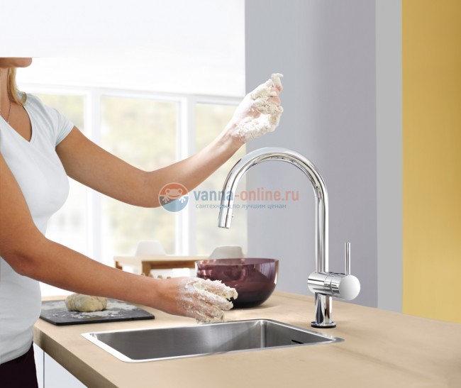 Смеситель Grohe Minta Touch 31358DC0 для кухни, суперсталь Смеситель Grohe Minta Touch 31358DC0 для кухни, суперсталь
