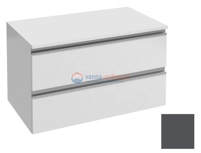 Шкаф подвесной Jacob Delafon Vox 80 EB2061-RA-442, 80 х 46 см, цвет - серый антрацит глянцевый