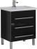 Тумба под раковину Aquanet Сиена 70 напольная, 3 ящика, черный, 00189224