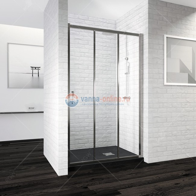 Душевая дверь RGW PA-13, 06081317-11, 170 х 195 см раздвижная, стекла прозрачные, профиль хром Душевая дверь RGW PA-13, 06081317-11, 170 х 195 см раздвижная, стекла прозрачные, профиль хром