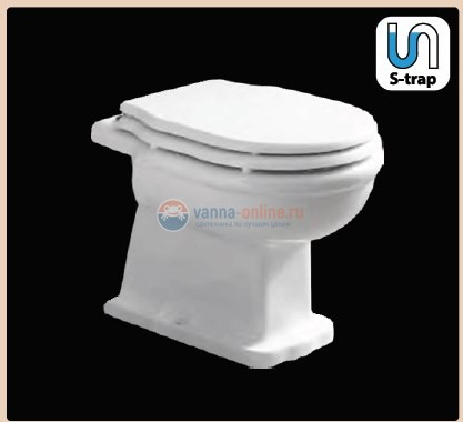 Приставной унитаз BelBagno Boheme BB115CBS