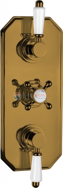 Смеситель для душа Cezares Bohemia BOHEMIA-S-VDIM2-T-02-Bi, термостатический, бронза