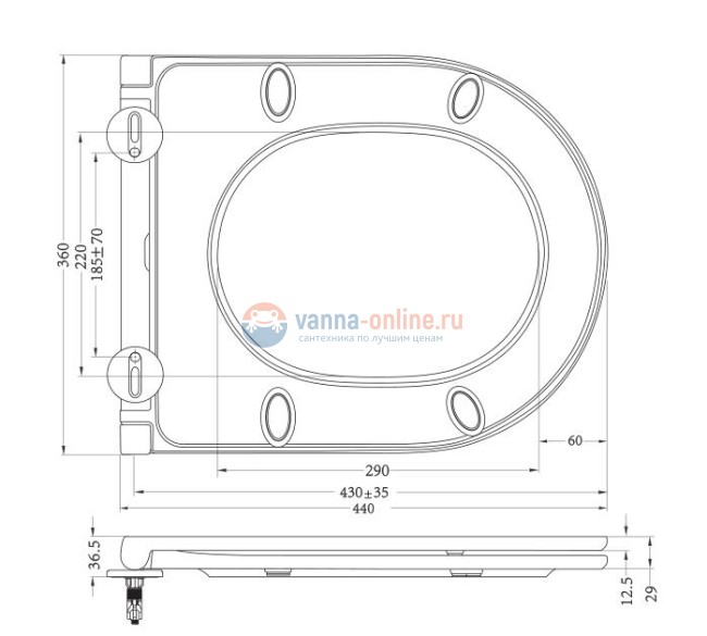 Крышка-сиденье BelBagno BB870SC, быстросъемное с микролифтом
