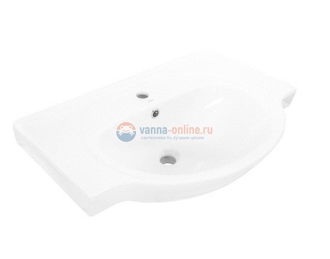 Тумба с раковиной Iddis Harizma HAR70W2i95K 70 см напольная, белая