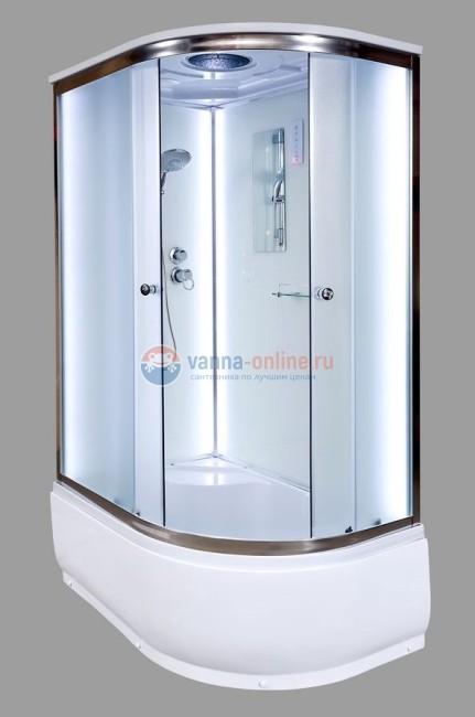 Душевая кабина Deto D D120S LED L/R 120 x 80 см, с крышей и LED подсветкой