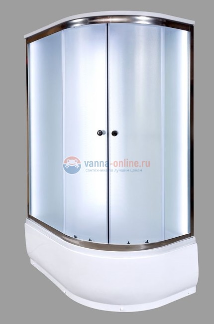 Душевая кабина Deto D D120S LED L/R 120 x 80 см, с крышей и LED подсветкой