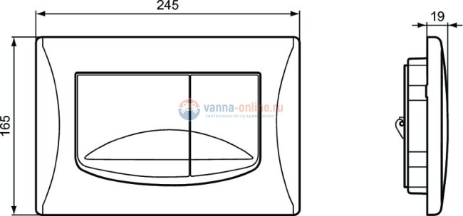 Механическая панель смыва Ideal Standard SOLEA M2 R0109AC