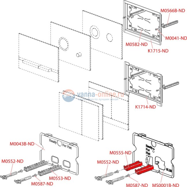 Клавиша смыва AlcaPlast Sting