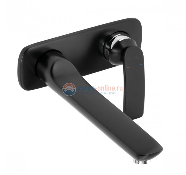 Смеситель Kludi Balance 522478775 для раковины настенный, излив 23.5 см, черный матовый Смеситель Kludi Balance 522478775 для раковины настенный, излив 23.5 см, черный матовый