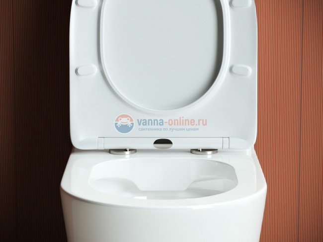 Напольный безободковый унитаз Ceramica Nova HighLight Rimless, крышка микролифт, CN1802