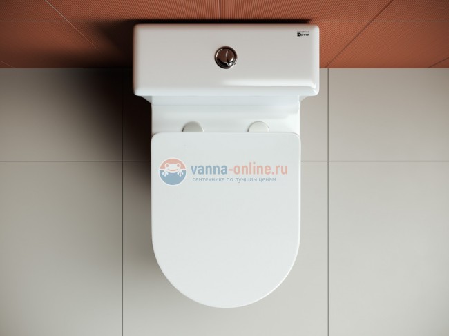 Напольный безободковый унитаз Ceramica Nova HighLight Rimless, крышка микролифт, CN1802