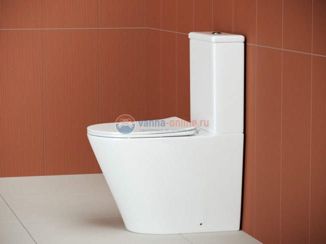 Напольный безободковый унитаз Ceramica Nova HighLight Rimless, крышка микролифт, CN1802